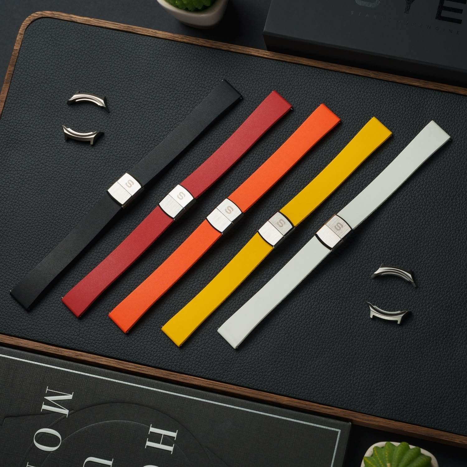 Bracelet Slick en caoutchouc FKM 18mm Orange