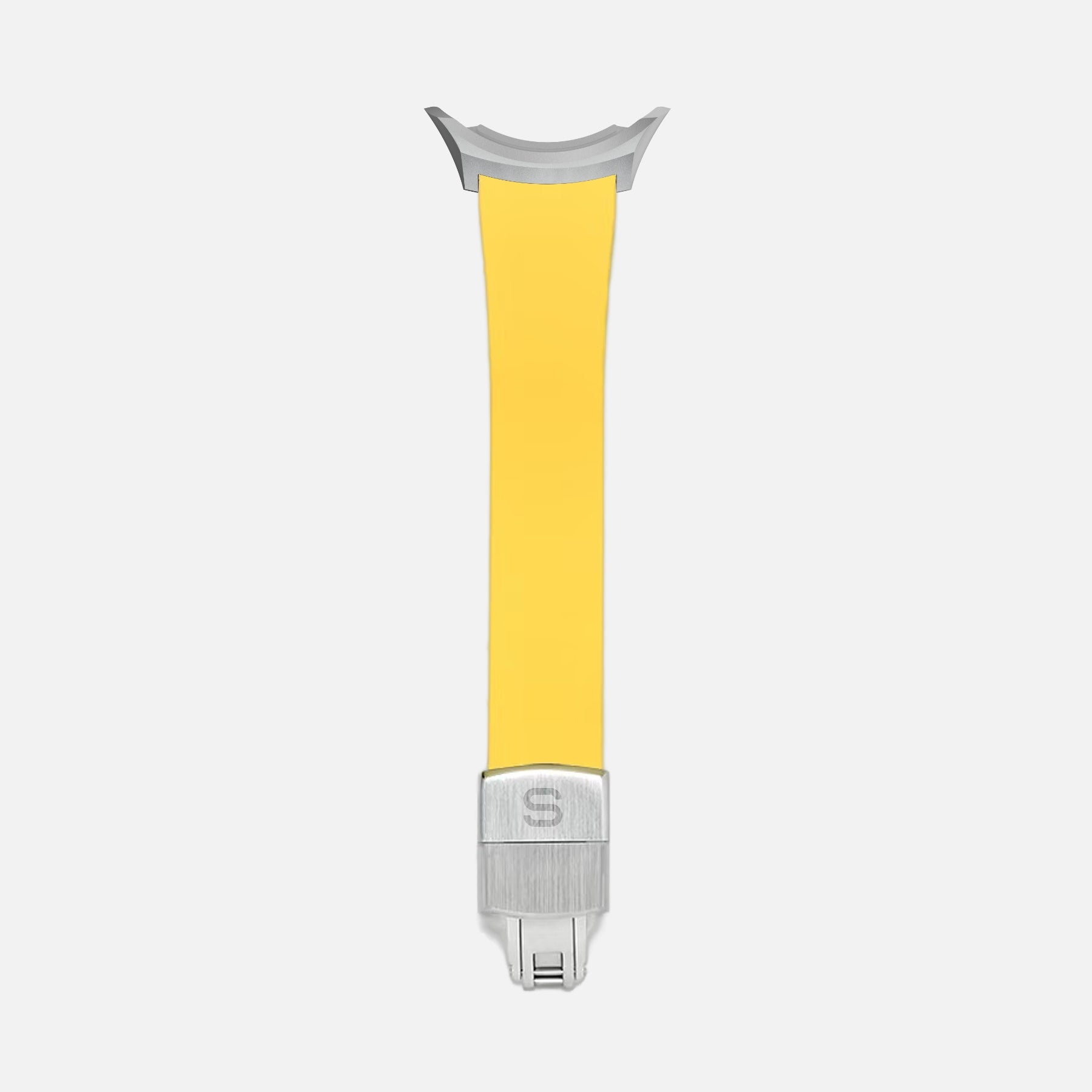 Slick FKM rubber strap 18mm Yellow