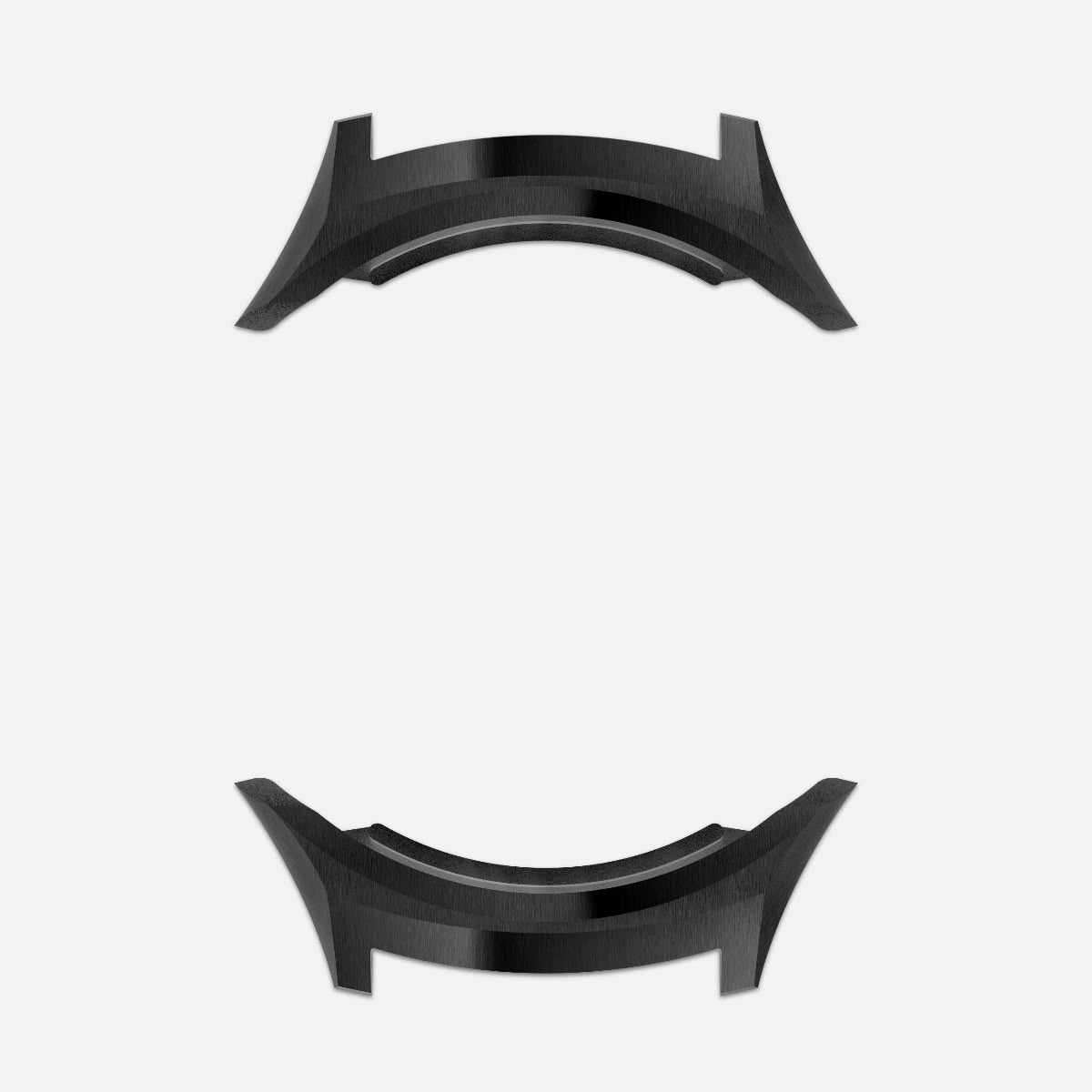 Embouts K-Tail Acier inoxydable DLC noir (x1 paire)