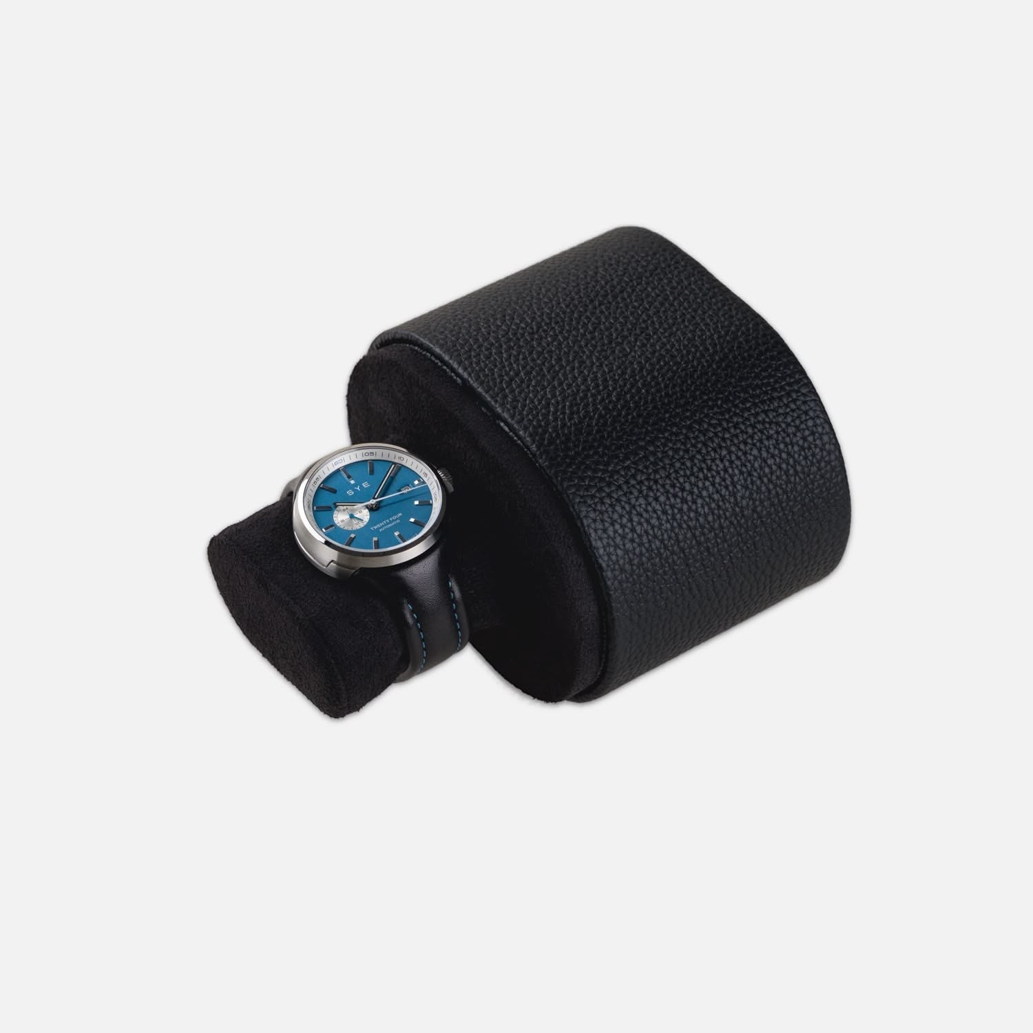 Boîte à montres - 1 montre - Étui et présentoir en cuir 2-en-1 pour montres