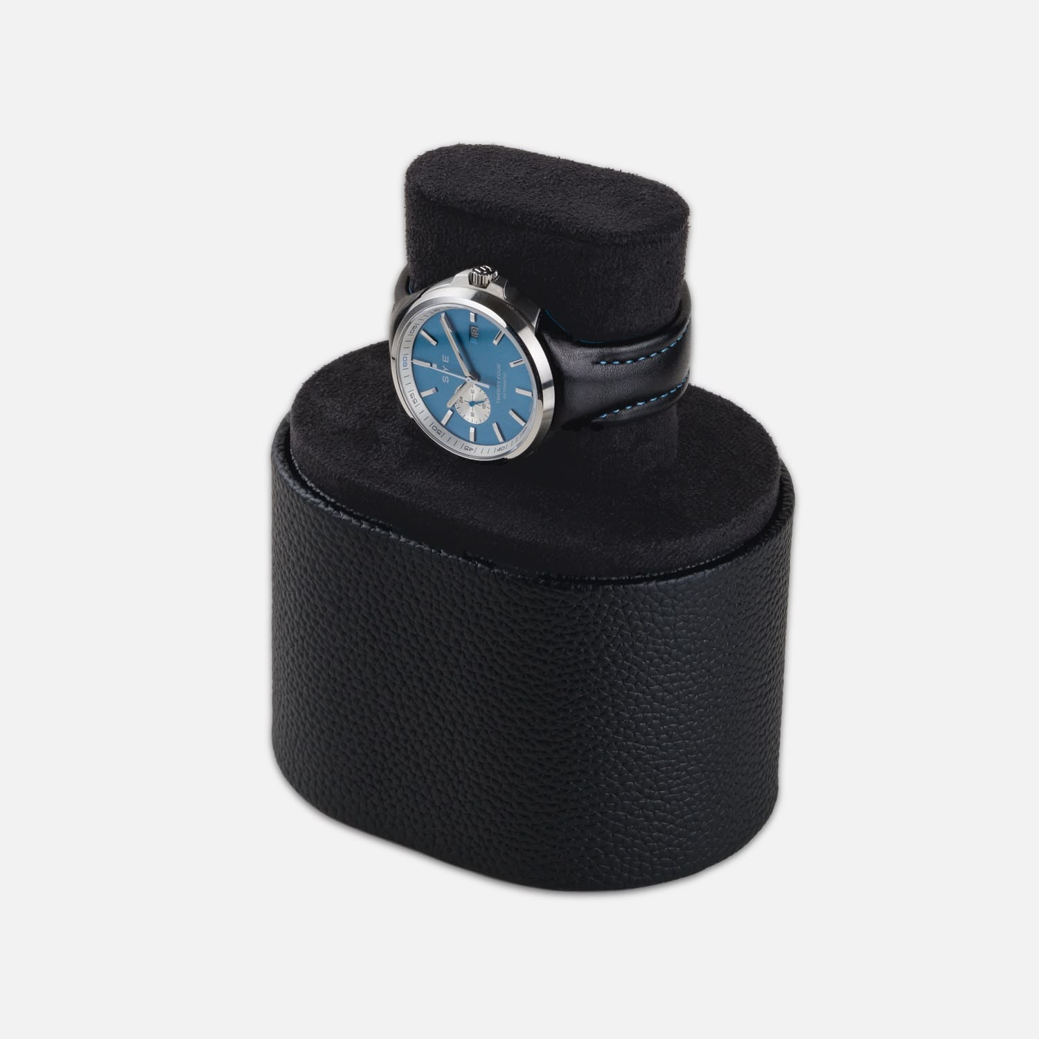 Boîte à montres - 1 montre - Étui et présentoir en cuir 2-en-1 pour montres