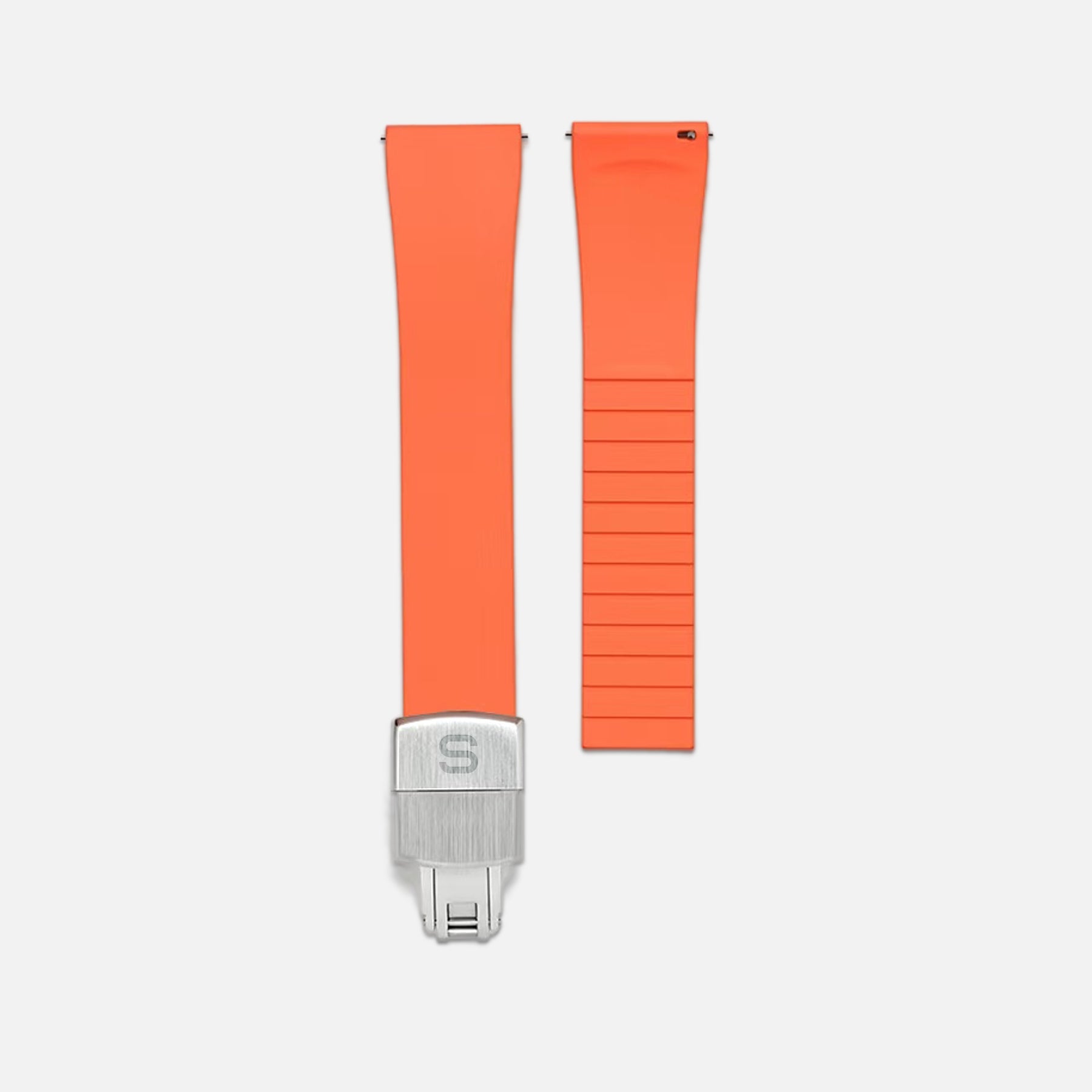 Slick FKM rubber strap 18mm Orange