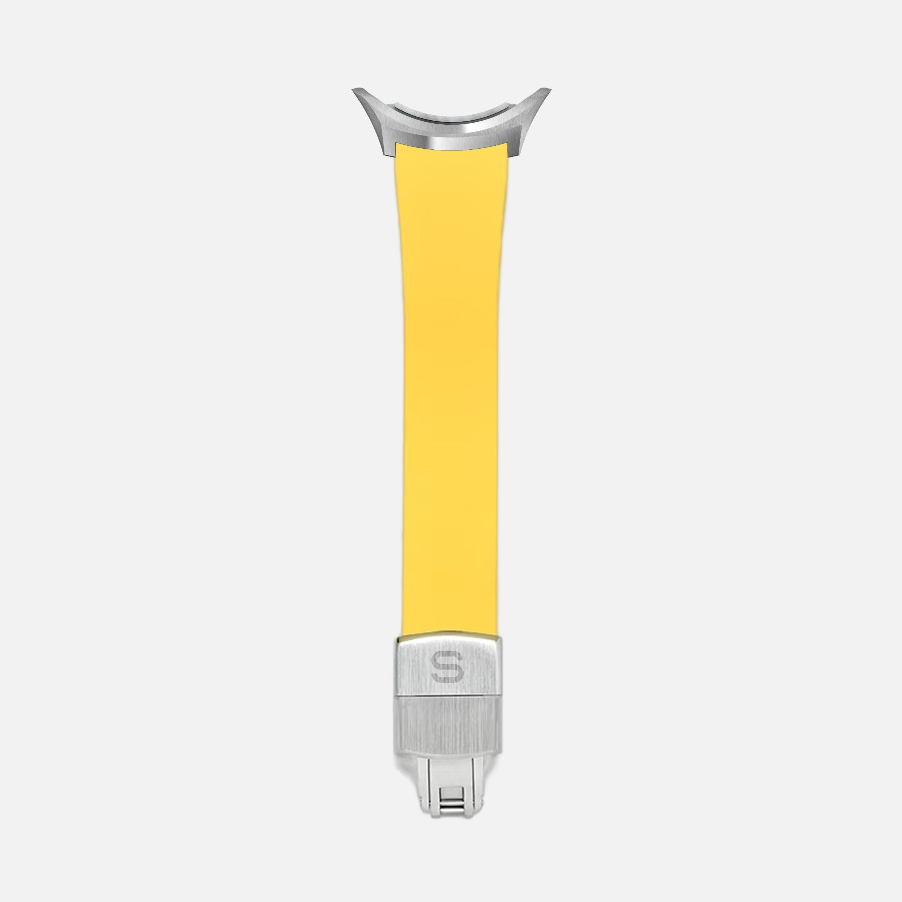 Slick FKM rubber strap 18mm Yellow