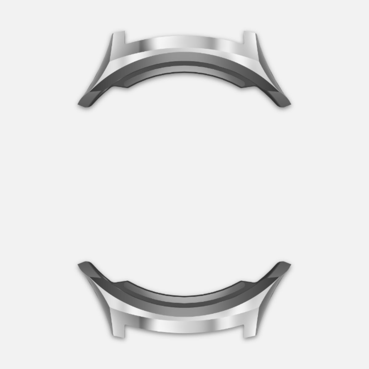 K-Tail End pieces Stainless steel polished (x1 pair)