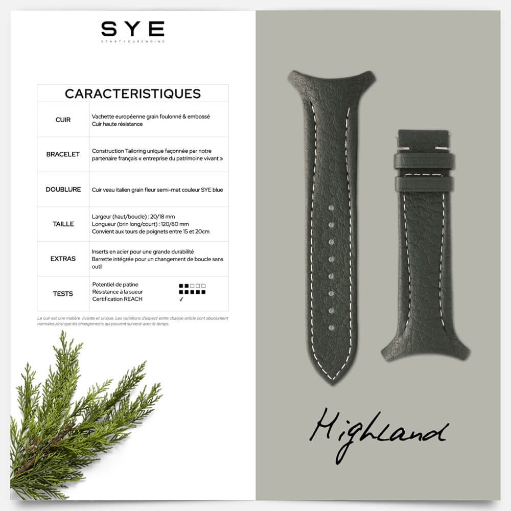 Fastback Premium strap [Highland]-[variant_title]-sye-start-your-engine-watches-montres