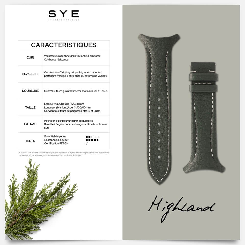 Fastback Premium bracelet [Highland]-[variant_title]-sye-start-your-engine-watches-montres