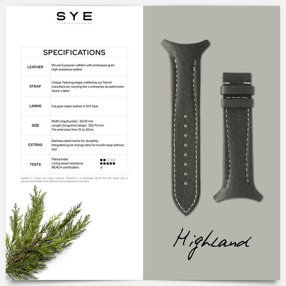 Fastback Premium bracelet [Highland]-[variant_title]-sye-start-your-engine-watches-montres