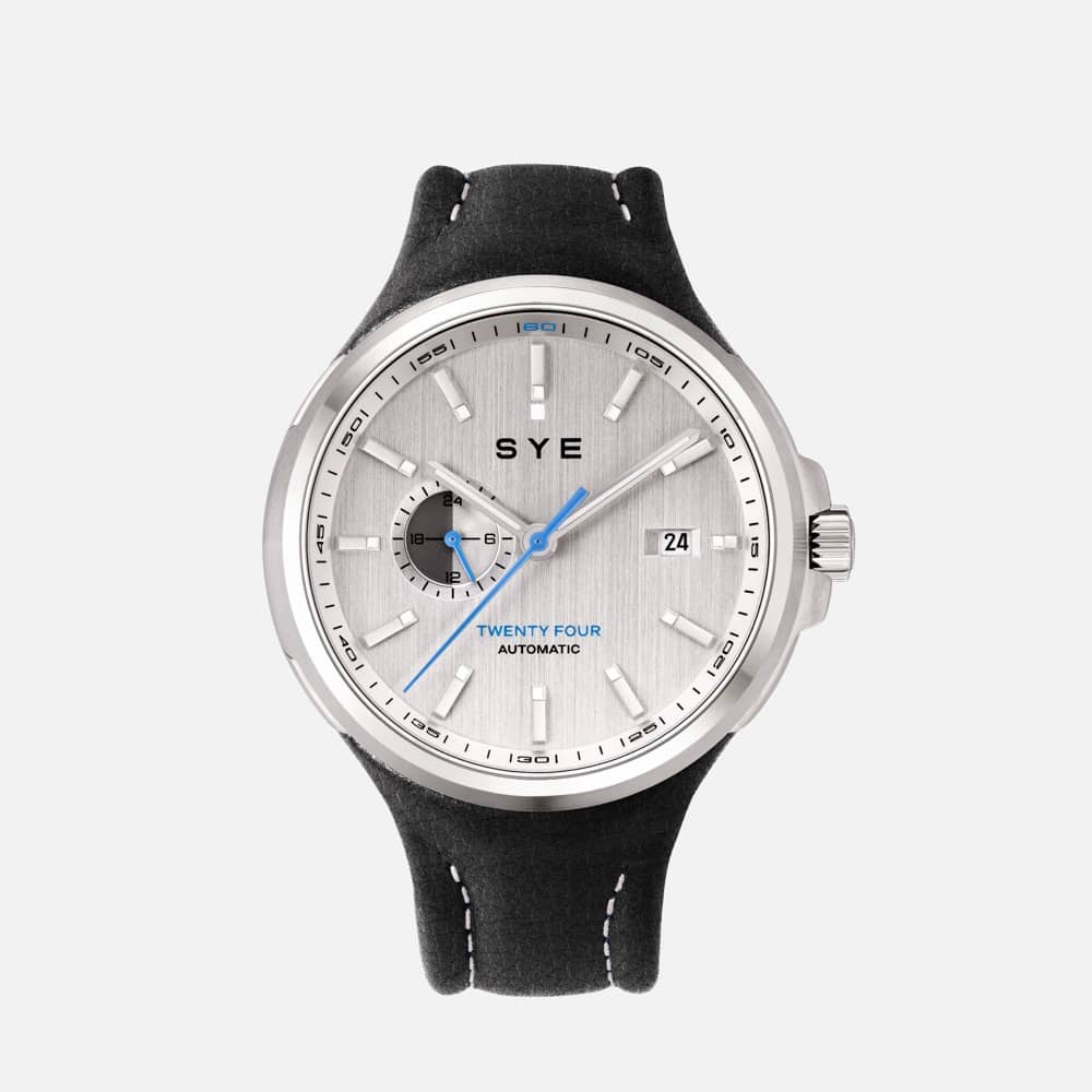 SYE MOT1ON Automatic 24 [Silver edition]-Asphalt-sye-start-your-engine-watches-montres