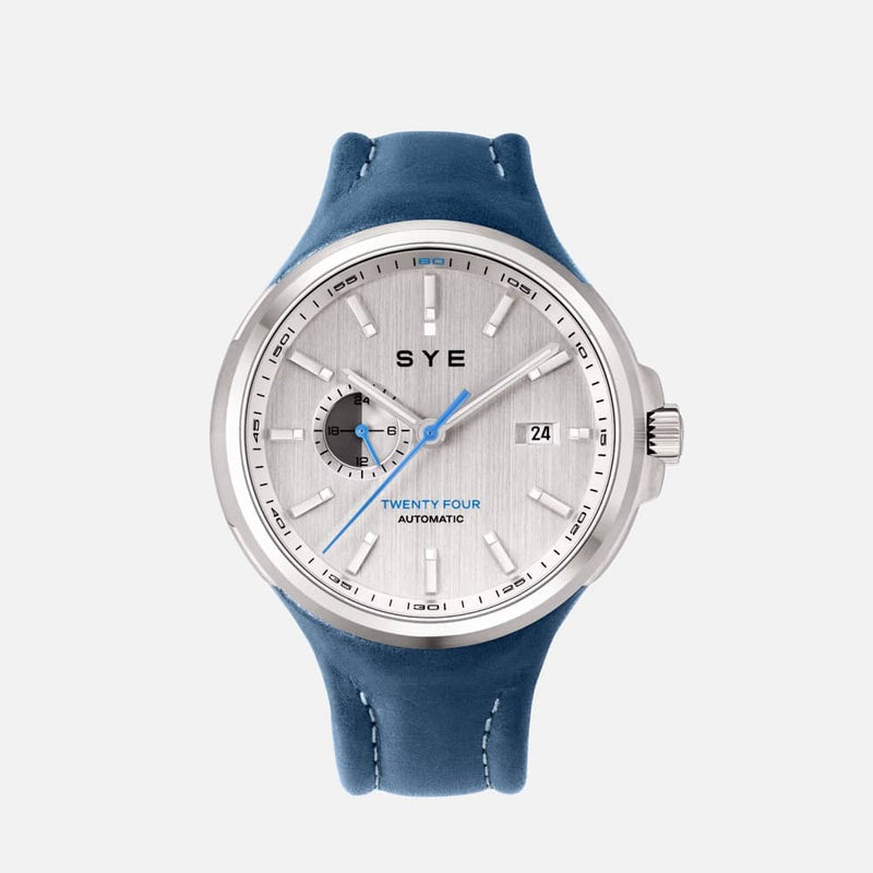 SYE MOT1ON Automatic 24 [Silver edition]-SYE blue-sye-start-your-engine-watches-montres