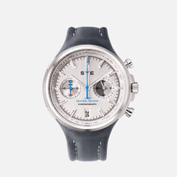 SYE MOT1ON Chronograph [Silver edition]-Petroleum-sye-start-your-engine-watches-montres