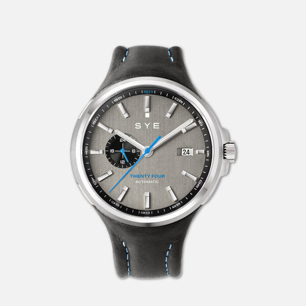 Watch SYE_Start_Your_engine_MOT1ON_Automatic_24_Pebble leather strap